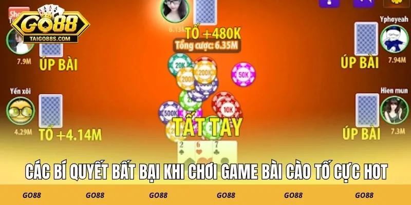Các bí quyết bất bại khi chơi game bài cào tố cực hot
